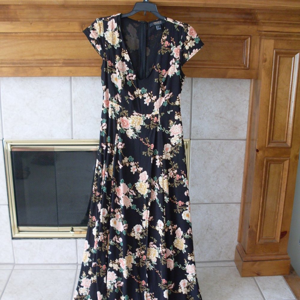 Summertime floral maxi dress/romper